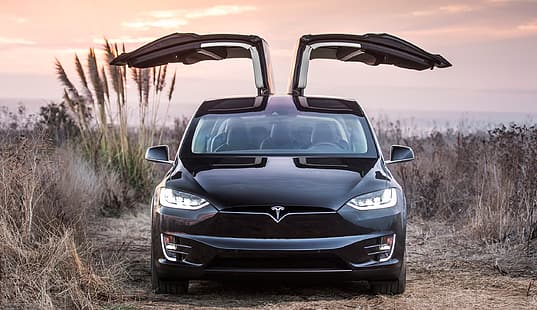 Tesla, Model X, электромобиль, HD обои HD wallpaper