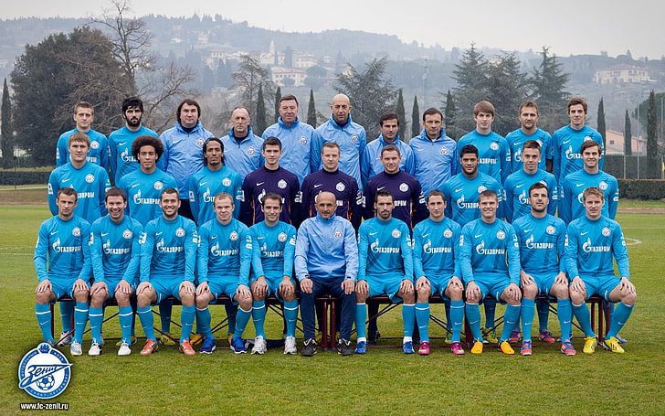 Photo d'une équipe de football, zénith, russie, football, équipe, 2013, Fond d'écran HD