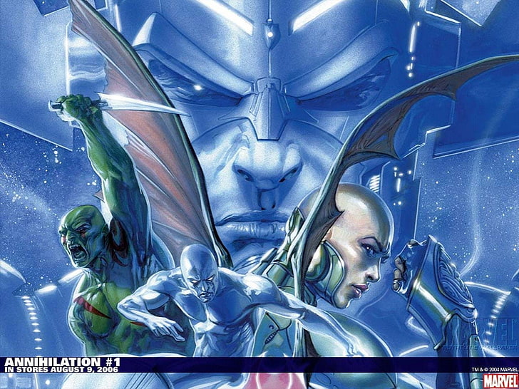 Comics, Annihilation, Drax The Destroyer, Silver Surfer, HD wallpaper