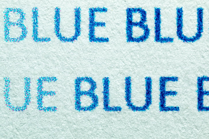 Синий, макро, печать, HD обои