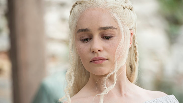Emilia Clarke, 4K, Daenerys Targaryen, Game of Thrones, HD wallpaper