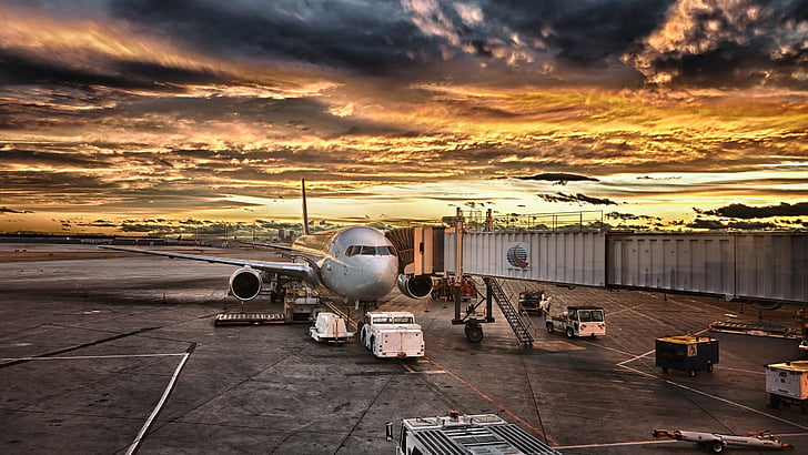 Flugzeuge, Flughäfen, Landebahn, HD-Hintergrundbild