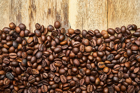 コーヒー豆ロット、コーヒー豆、コーヒー、表面、 HDデスクトップの壁紙 HD wallpaper