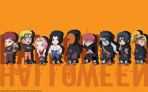 Figurki Naruto, Sakura, Sasuke, Naruto, Itachi, Kisame, Gaara, Deidara, Toby, Sasori, Tapety HD HD wallpaper