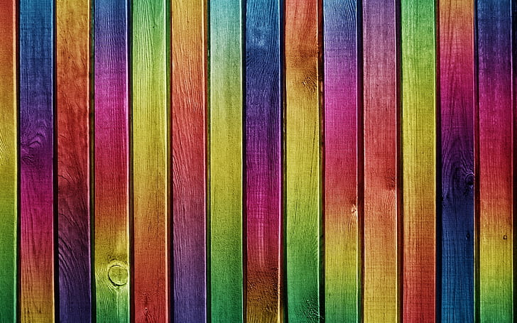 Colourful Wood Painting, red, blue, green, purple, background, HD wallpaper