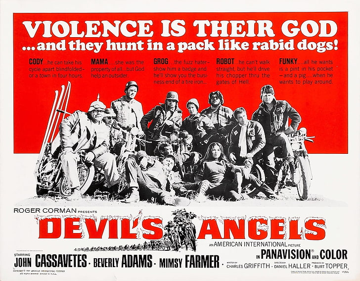 Devil's Angels, poster Film, film B., Wallpaper HD
