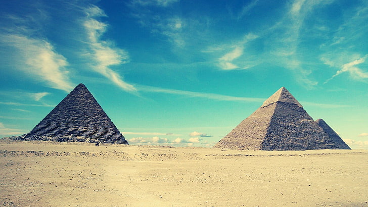 Пирамида, Египет, пирамида, HD тапет