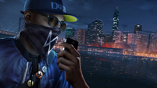 PS4 Pro, Watch Dogs 2, 4K, Marcus Holloway, HD тапет HD wallpaper