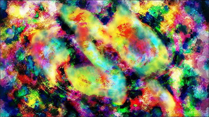 Abstraktion, LSD, trippy, psychedelisch, weltraum, strahlend, HD-Hintergrundbild