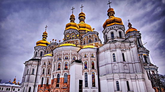 kiev, doğu ortodoks kilisesi, kilise, ortodoks kilisesi, şehir, HD masaüstü duvar kağıdı HD wallpaper