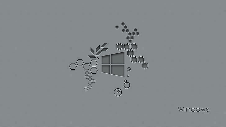 hexagon, Microsoft Windows, Windows 10 Anniversary, HD wallpaper