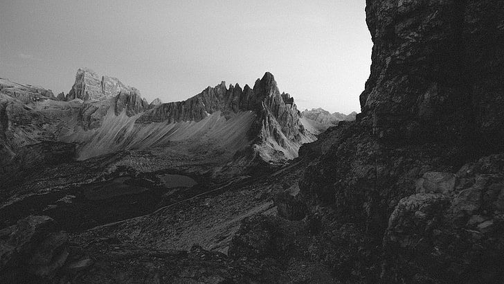Alpes de montaña, paisaje, Fondo de pantalla HD