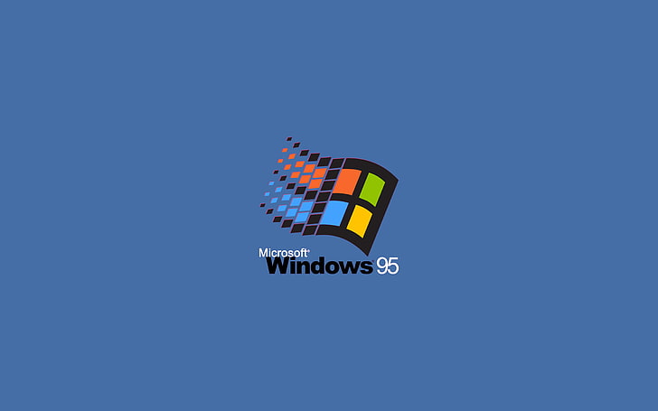 Microsoft Windows 95 digital wallpaper, minimalism, Windows 95, operating system, Microsoft Windows, HD wallpaper