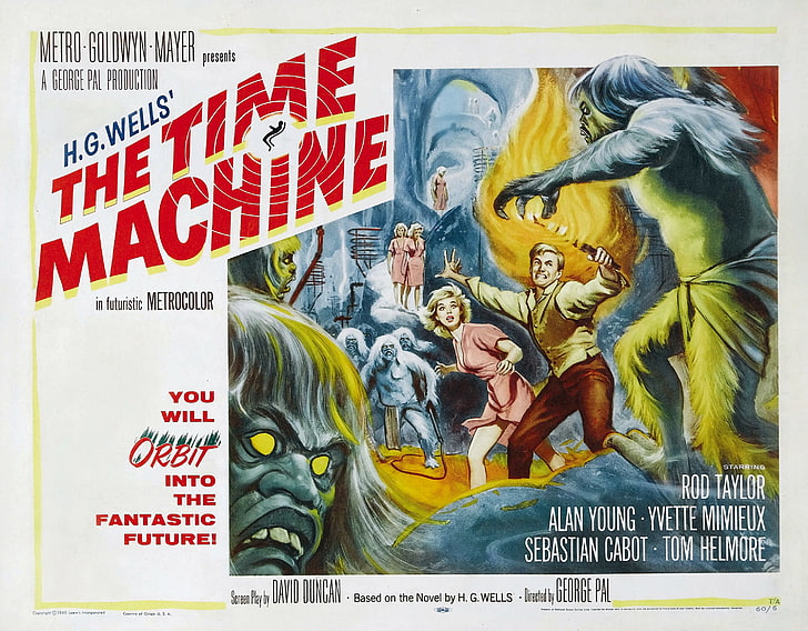 the time machine 1960, HD wallpaper
