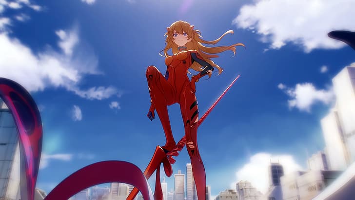 Anime, Anime-Mädchen, Neon Genesis Evangelion, Asuka Langley Soryu, HD-Hintergrundbild