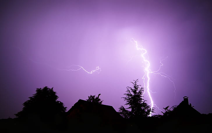 Lightning Storm, storm, lightning, HD wallpaper