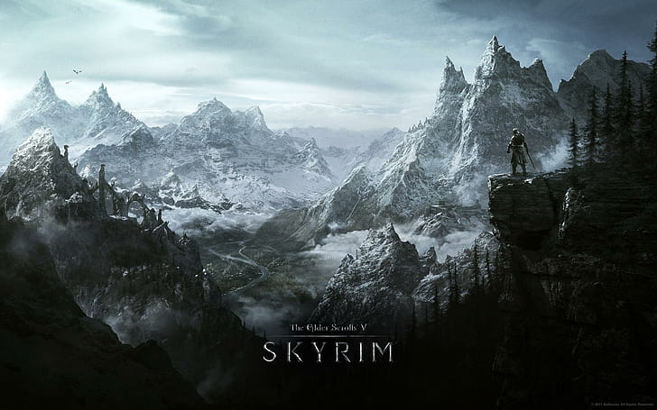 Environnement Skyrim, skyrim, The Elder Scrolls V, jeu, jeux, Fond d'écran HD