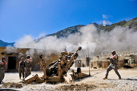US Army, artiglieria, Sfondo HD HD wallpaper