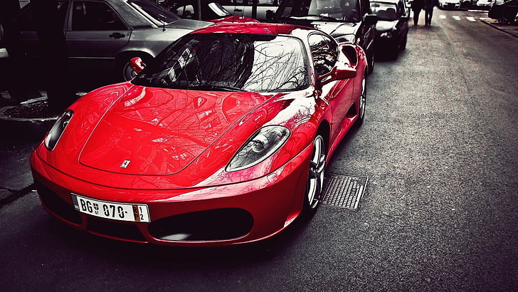 sokaklar kırmızı arabalar ferrari yollar ferrari f430 scuderia Otomobil Ferrari HD Sanat, arabalar, kırmızı, Ferrari, Sokaklar, yollar, Ferrari F430 Scuderia, HD masaüstü duvar kağıdı