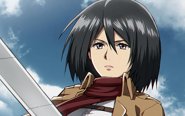 Anime, Ataque dos Titãs, Mikasa Ackerman, Shingeki No Kyojin, HD papel de parede