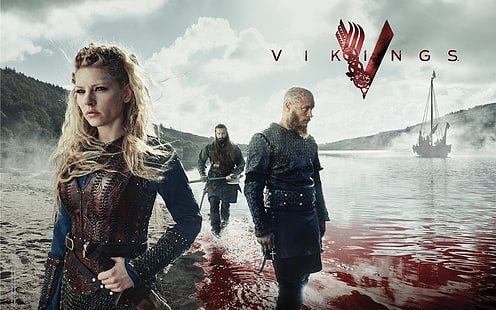 Vikings, séries de TV, fiorde, sangue Vikings, séries de TV, fiorde, sangue, HD papel de parede HD wallpaper
