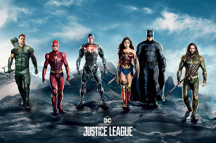 Justice league, batman, wonder woman, flash, aquaman, cyborg, arrow, hd, HD  wallpaper | Wallpaperbetter