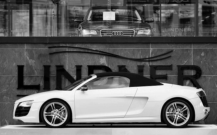 samochód, Audi R8 Spyder, Tapety HD
