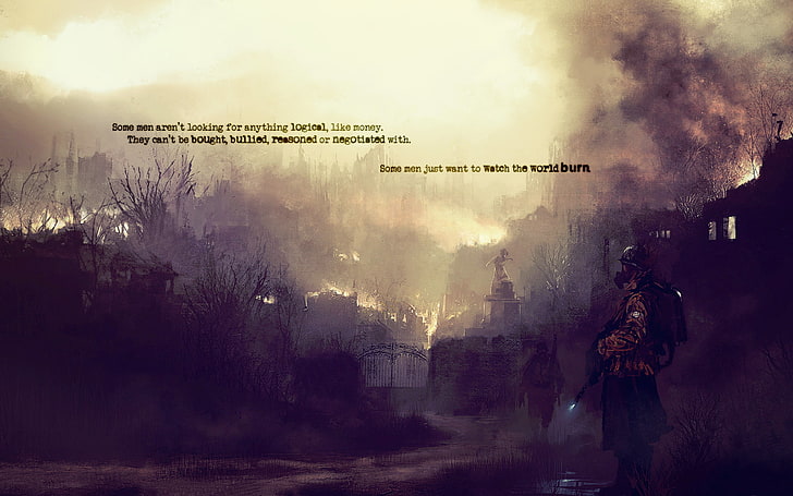 soldier illustration, quote, war, death, apocalyptic, HD wallpaper