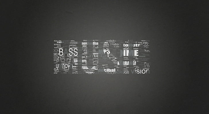 tipografi, monokrom, minimalis, Wallpaper HD
