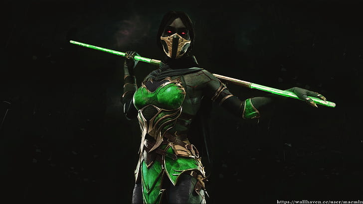 pakaian hijau, Jade (Mortal Kombat), Mortal Kombat, mk11, evil, women, Wallpaper HD