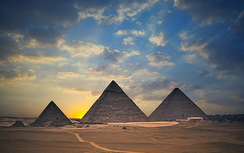 エジプト、ギザのピラミッド、砂、観光、観光客、 HDデスクトップの壁紙 HD wallpaper