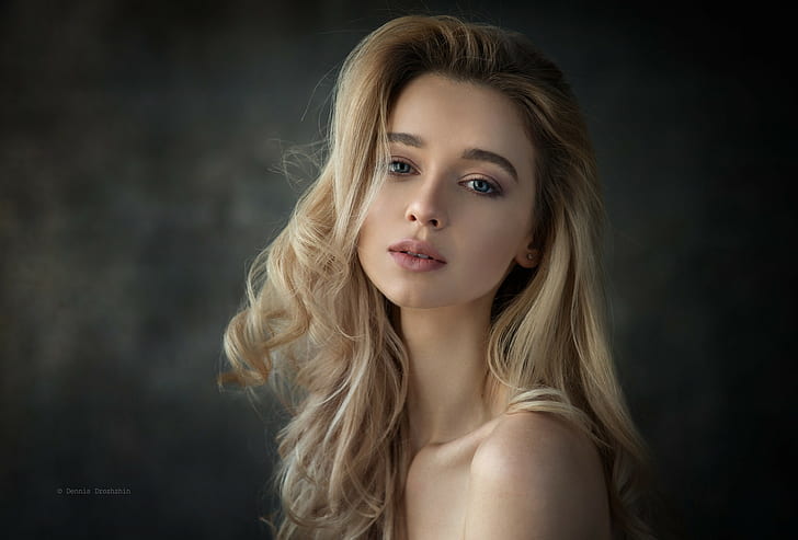 Models, Model, Anna Tsaralunga, Blond, Blaue Augen, Gesicht, Mädchen, Langes Haar, Frau, HD-Hintergrundbild