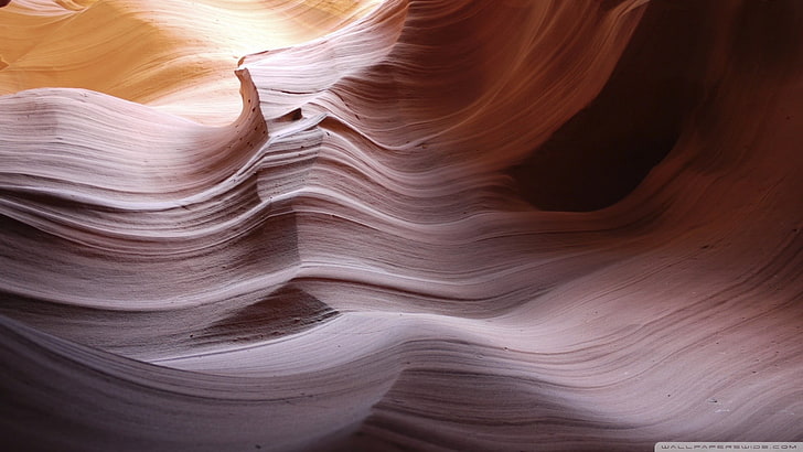 extensão de cabelo castanho feminino, Antelope Canyon, formação rochosa, desfiladeiro, deserto, natureza, rochas, HD papel de parede