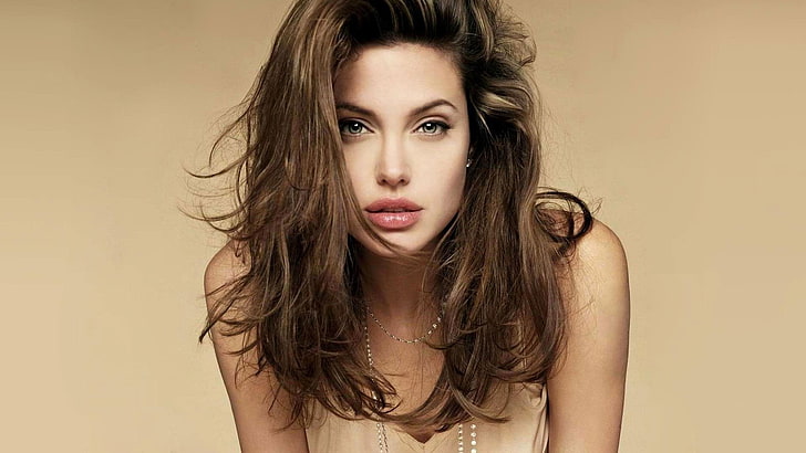 Angelina Jolie, Angelina Jolie, wanita, bibir berair, aktris, selebriti, wajah, Wallpaper HD