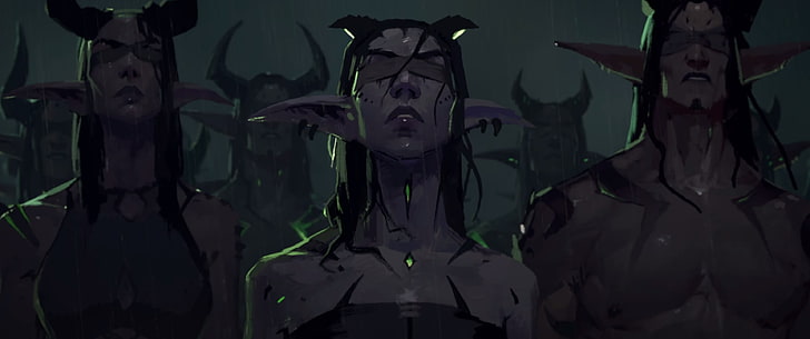 Monster digitale Tapete, World of Warcraft, Blizzard Entertainment, Dämonenjäger, HD-Hintergrundbild