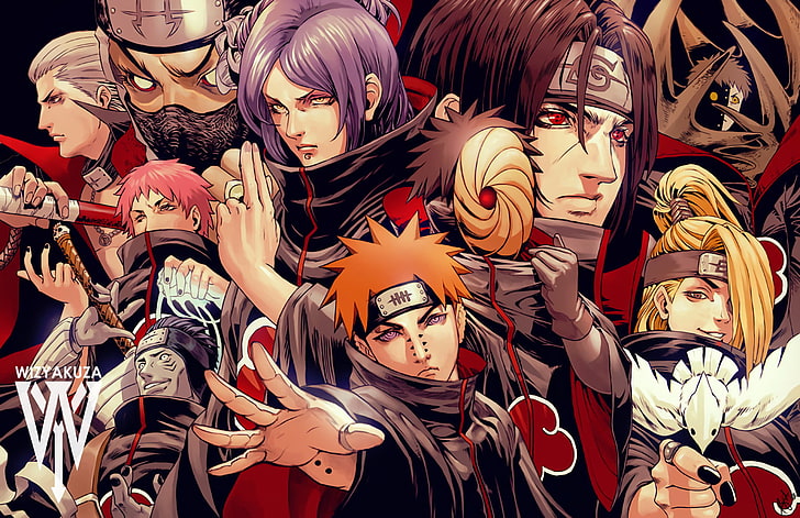 ภาพประกอบ Naruto Akatsuki, Anime, Naruto, Akatsuki (Naruto), Deidara (Naruto), Hidan (Naruto), Itachi Uchiha, Kakuzu (Naruto), Kisame Hoshigaki, Konan (Naruto), Obito Uchiha, Pain (Naruto), Sasori (Naruto ), เซ็ตสึ (นารูโตะ), วอลล์เปเปอร์ HD