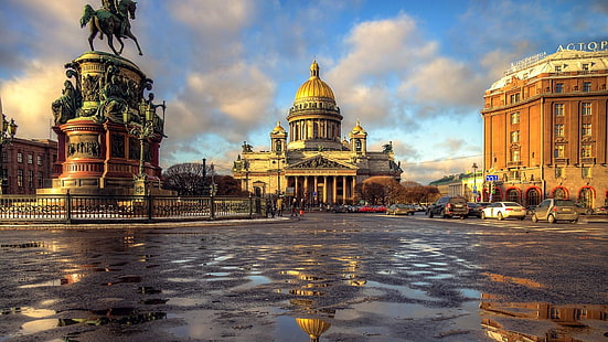 st.Pétersbourg, russie, cathédrale, église, architecture, orthodoxe, Fond d'écran HD HD wallpaper