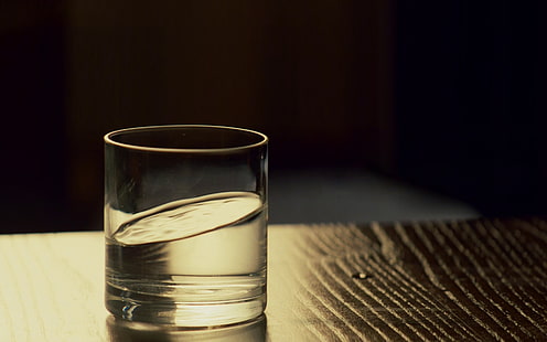 Vaso transparente, agua, vidrio, comienzo, inicio, Christopher Nolan, Fondo de pantalla HD HD wallpaper