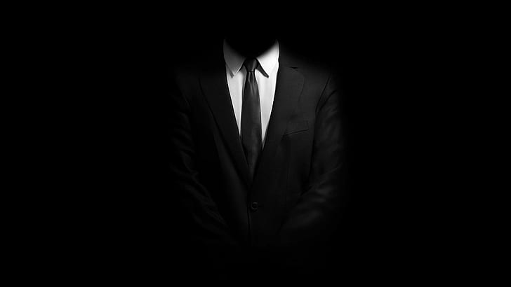 Suit Up !, chaqueta de traje negro para hombre, traje, negro, abrigo, cobert, ropa, jack, blanco, 3d y abstracto, Fondo de pantalla HD