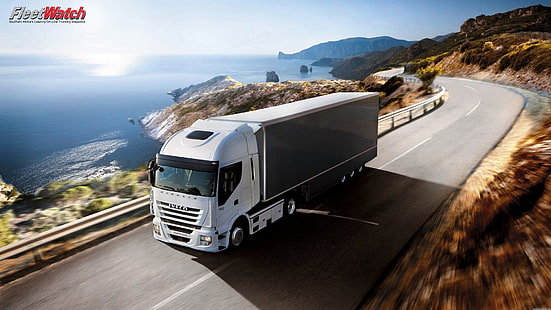 big, rig, semi, tractor, trailer, transport, transportation, truck, vehicle, HD wallpaper HD wallpaper
