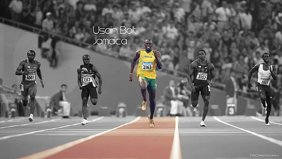 Athlétisme, Usain Bolt, Jeux olympiques, Sprint, Fond d'écran HD HD wallpaper