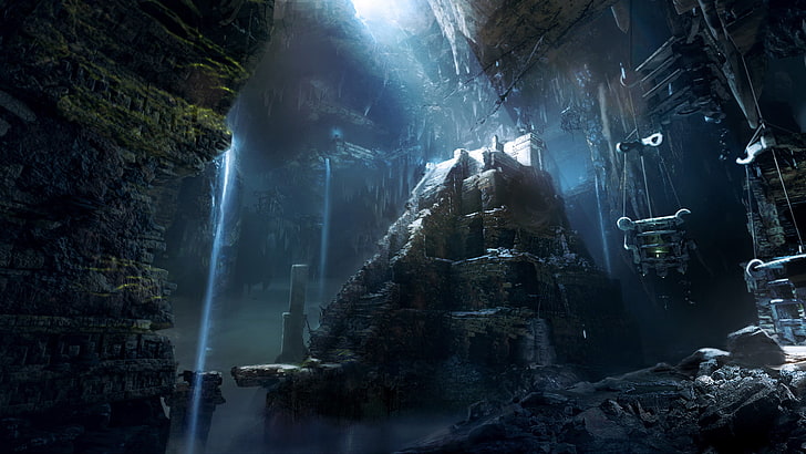 Schatten des Tomb Raiders, Tomb Raider 2018, Videospiele, Konzeptkunst, Wasser, Tomb Raider, HD-Hintergrundbild