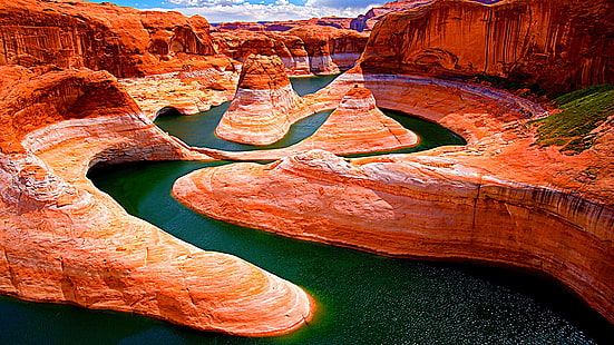 Глен Каньон, САЩ, Юта, Аризона, зашеметяващ, невероятен, HD тапет HD wallpaper