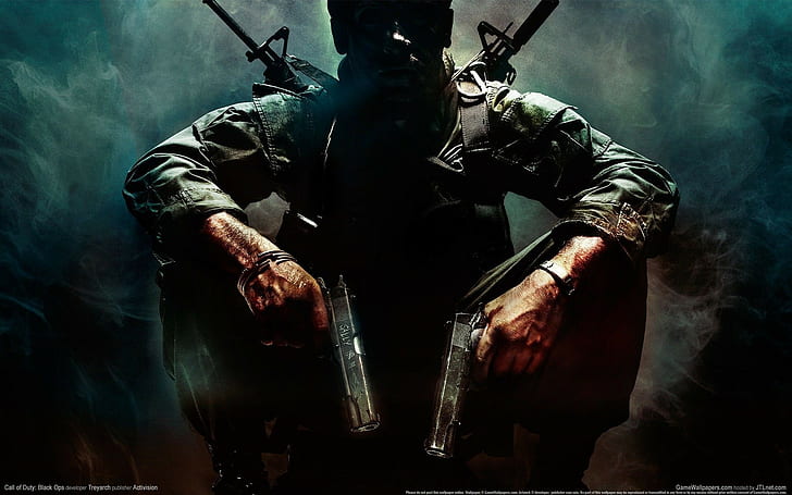 call of duty, Call Of Duty: Black Ops, spelare, pistol, videospel, HD tapet