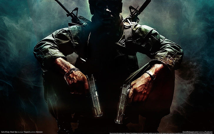 วอลล์เปเปอร์ดิจิตอล Call of Duty นักเล่นเกมวิดีโอเกม Call of Duty: Black Ops ปืน Call of Duty, วอลล์เปเปอร์ HD