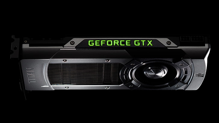검은 색 및 회색 GeForce GTX 그래픽 카드, Nvidia, 비디오 카드, GeForce GTX Titan, HD 배경 화면