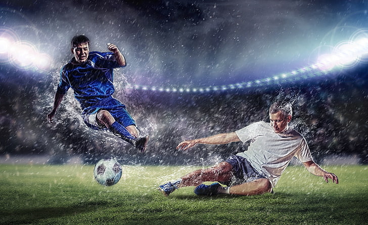 ฟุตบอล, เสื้อยืดคอกลมสีขาวผู้ชาย, กีฬา, ฟุตบอล, ฟุตบอล, ผู้เล่น, Fifa, ลูกบอล, ฝนตก, ฟุตบอลโลก, ฟีฟ่าเวิลด์คัพ, สนามกีฬา, บราซิล, บราซิล, 2014, 2014 FIFA world cup, วอลล์เปเปอร์ HD