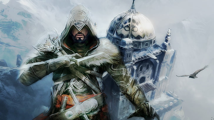 Assassin's Creed poster, Assassin's Creed: Revelations, video games, HD wallpaper