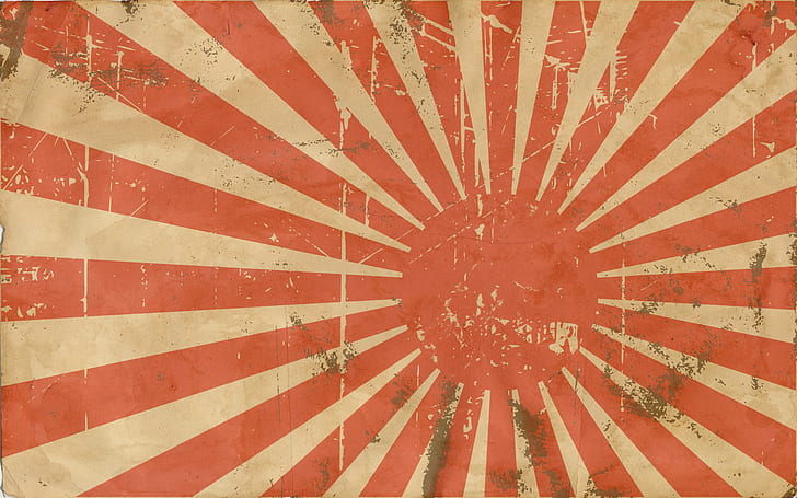 Япония, японский флаг, HD обои