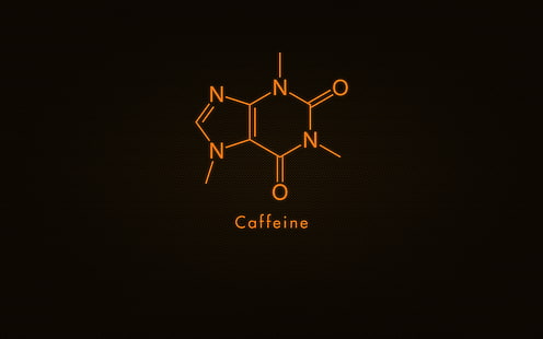 Иллюстрация кофеина, наука, химия, кофе, кофеин, HD обои HD wallpaper